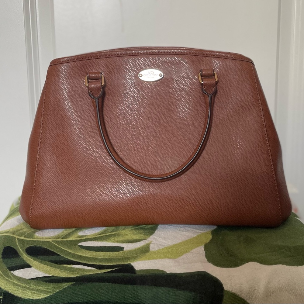 Brown Leather Coach Handbag